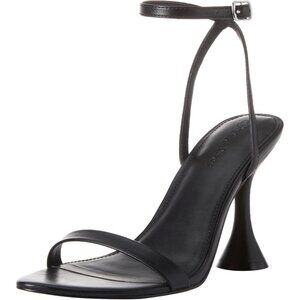🆕Women’s Black Lina Trend Heel Sandals Polyurethane Fashion Shoes